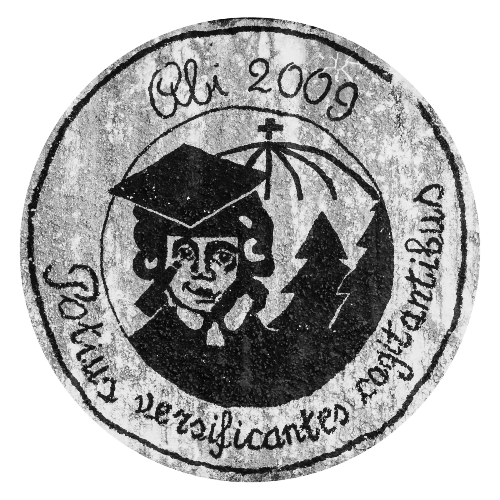 Abilogo 2009 (Original Mauerstruktur) carta hahnemühle da Kolleg St. Blasien