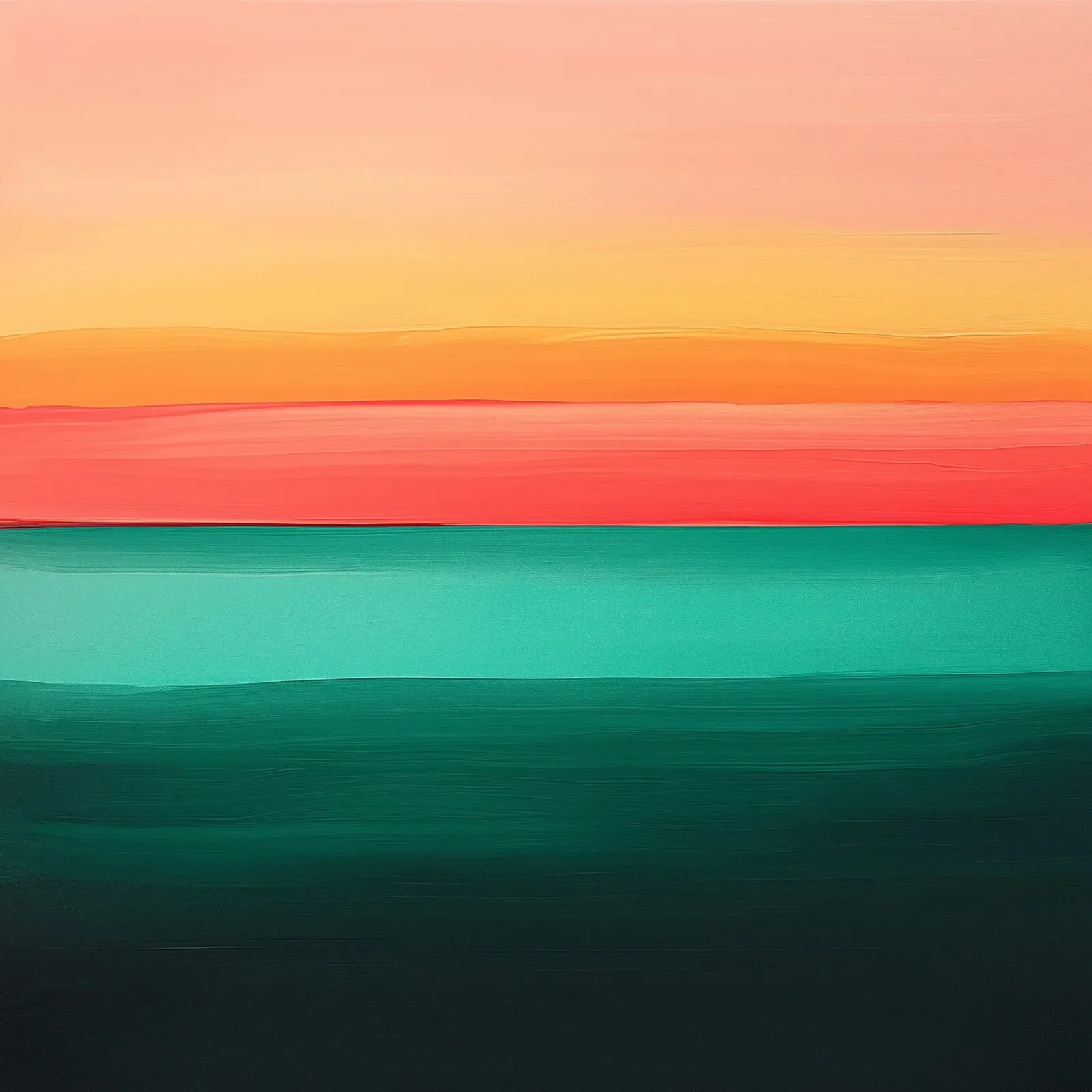 Abstract ocean sunset canvas by Little Things