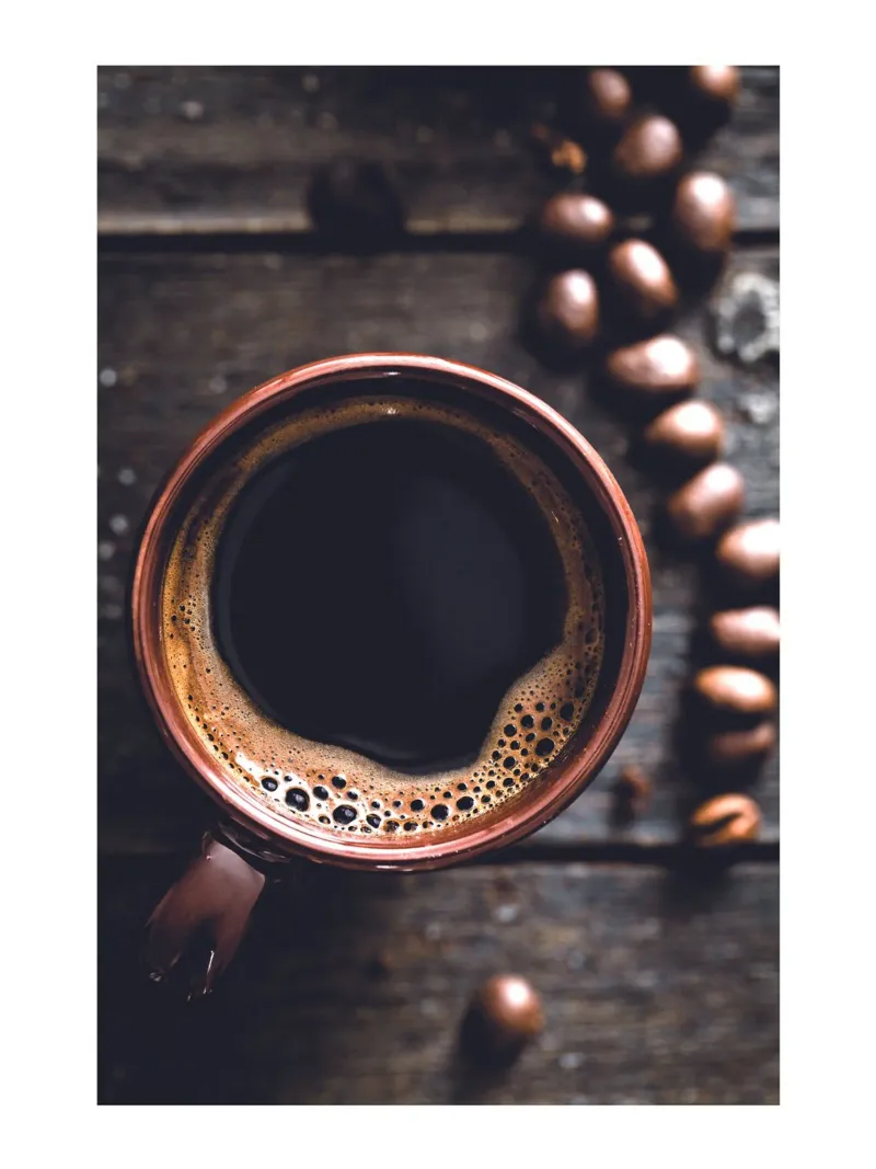 Espresso Vibes - Coffee Photography Art canvas with Floater frame by Whole©