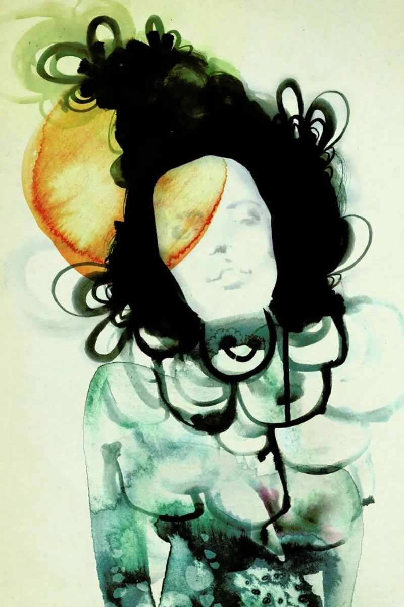 Mermaid poster con telaio in alluminio da Ekaterina Koroleva