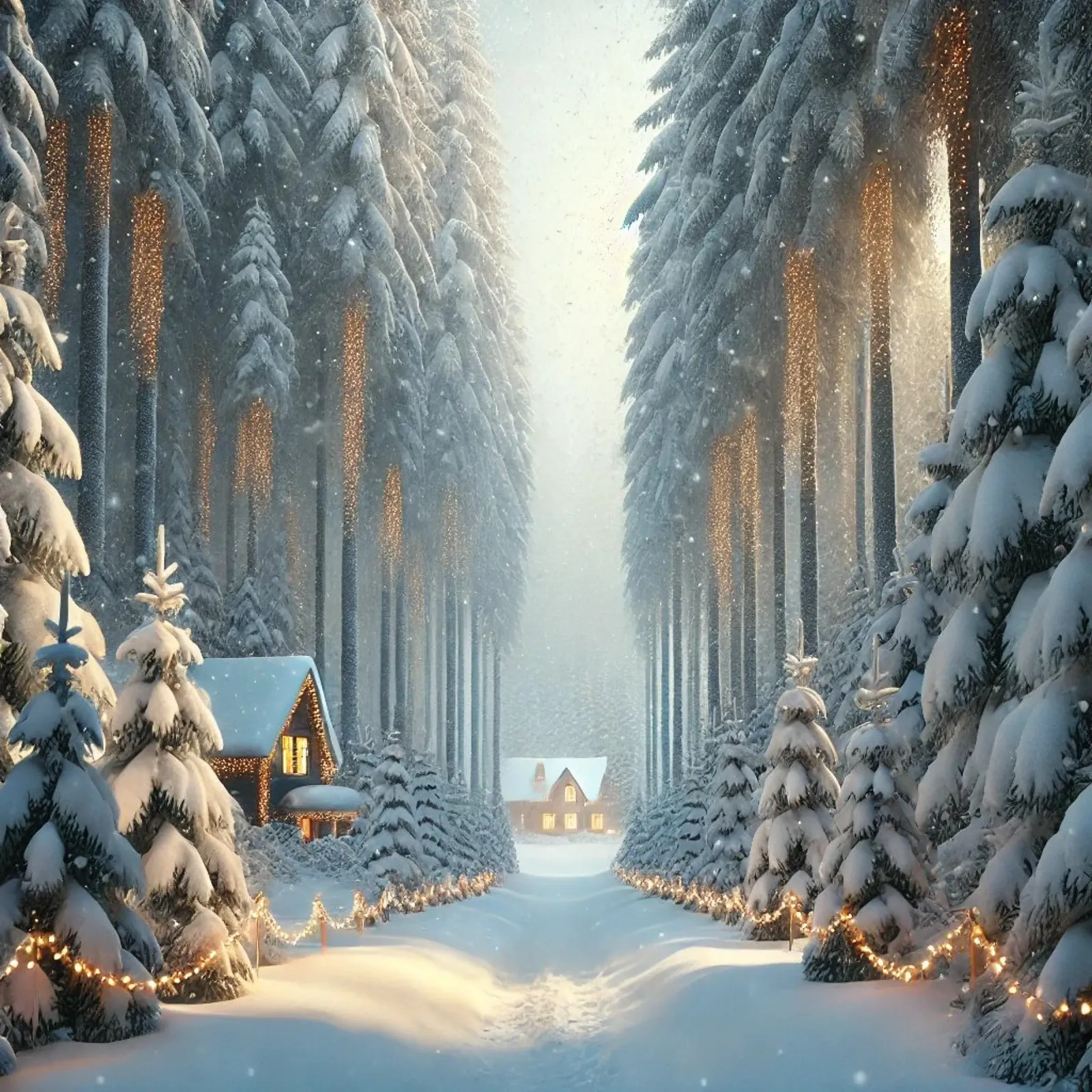 Winter Wonderland Weihnachtsposter – Schneeland Acryl-Glas von Christmas Shop