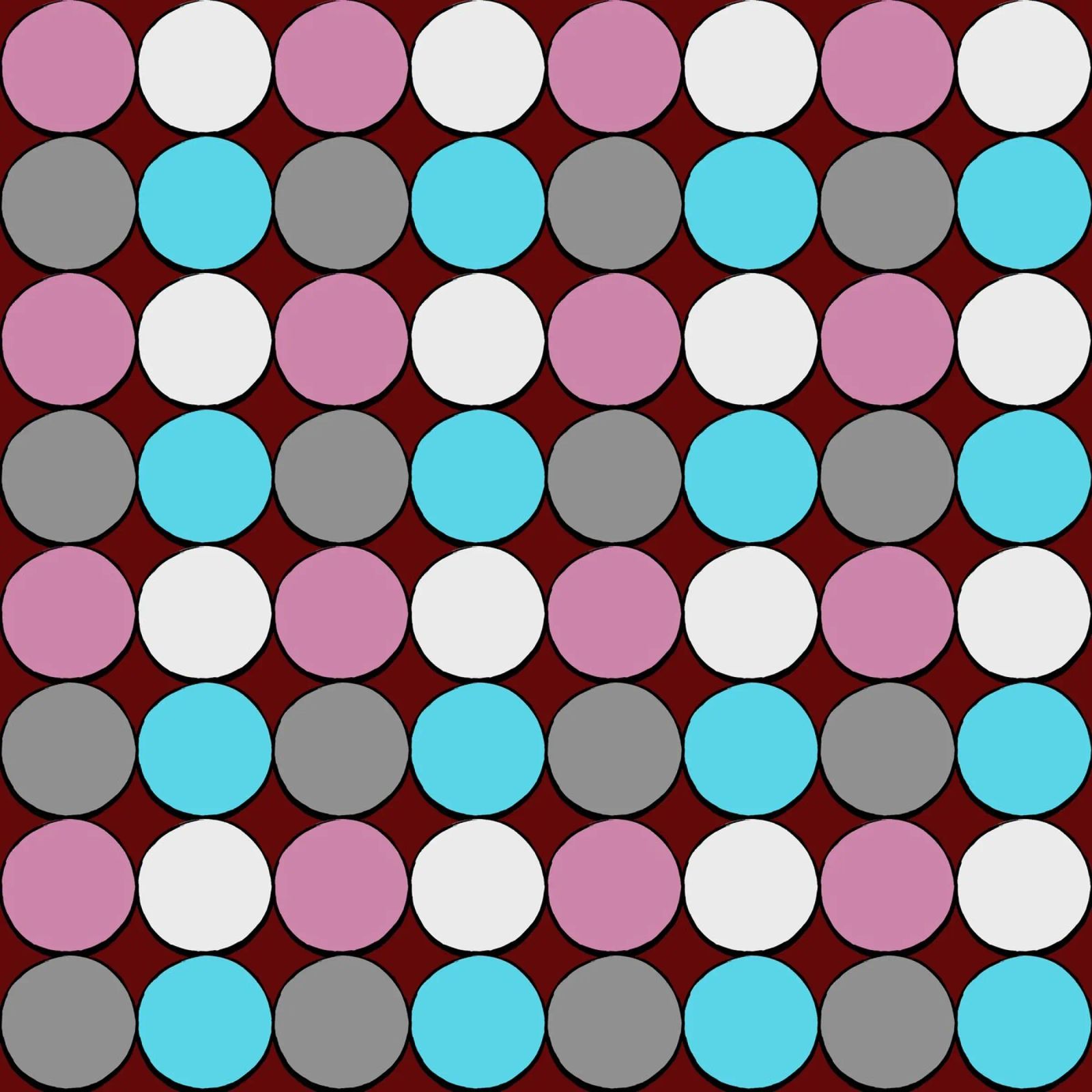 retro polka dot design pellicola backlit da good-vibes
