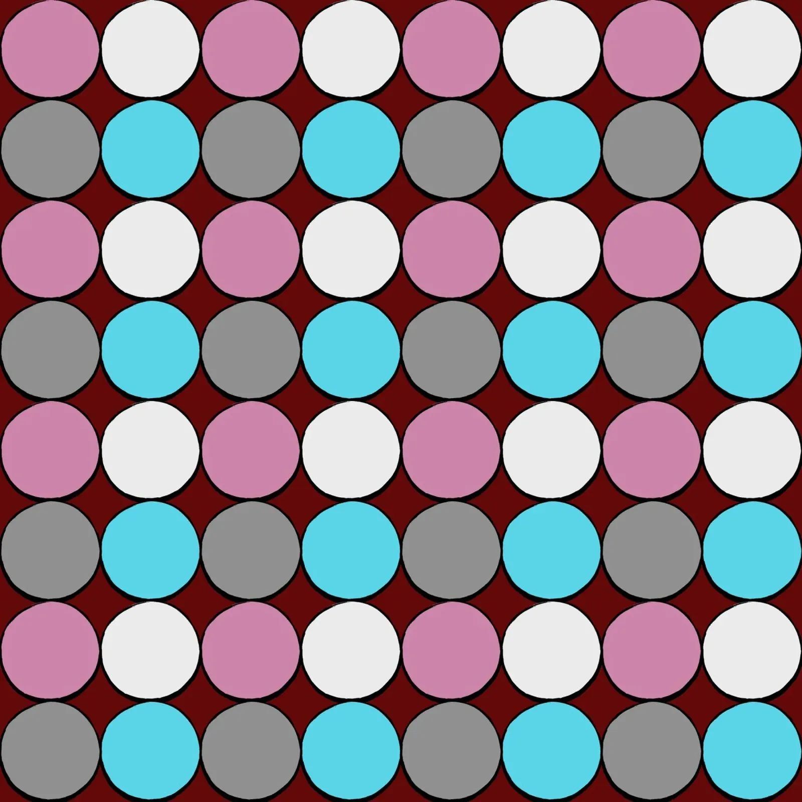 retro polka dot design carta hahnemühle da good-vibes