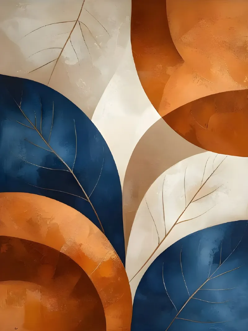 Abstrait automnal : l'étreinte de la nature hahnemühle de Artistic-shop