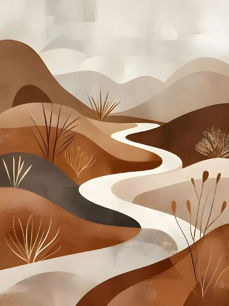 Serene Desert Path canvas by Artistic-shop