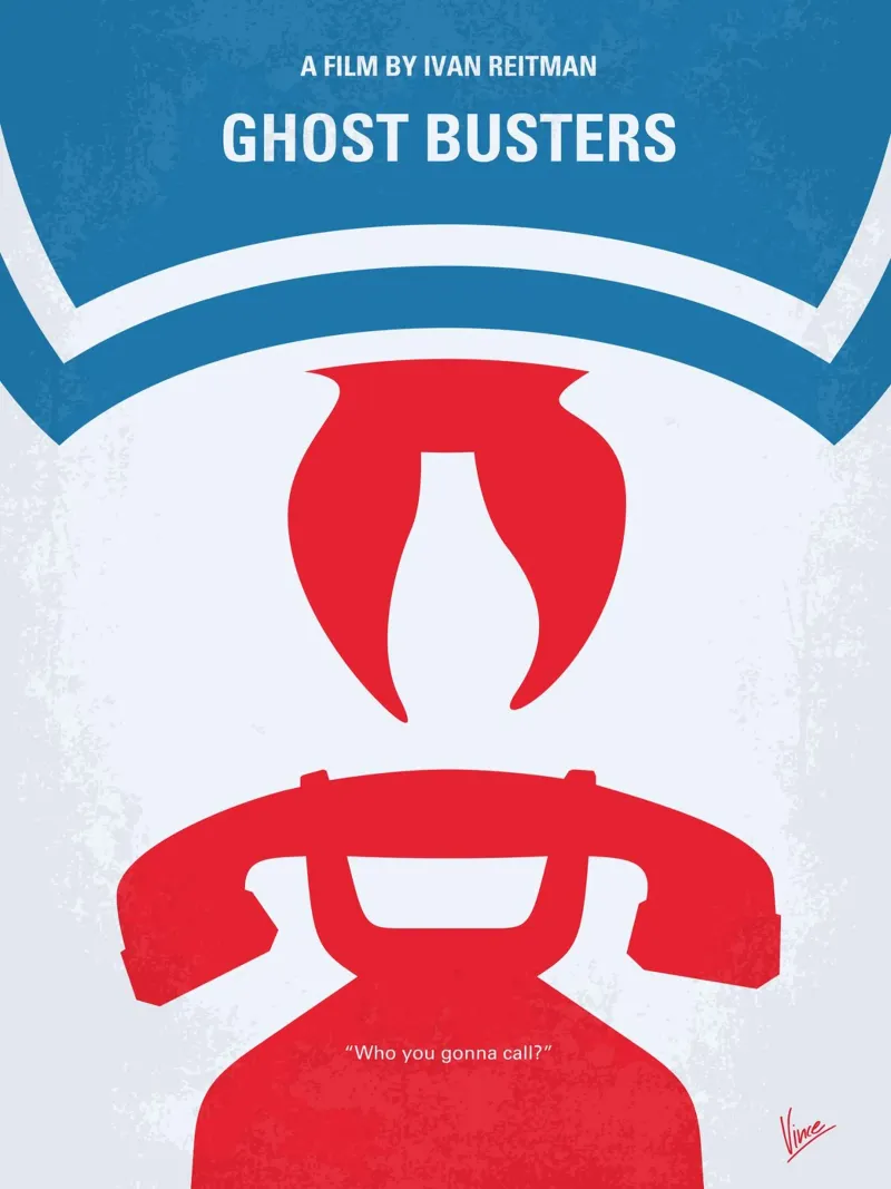 No104 My Ghostbusters minimal movie poster Acryl-Glas von Chungkong