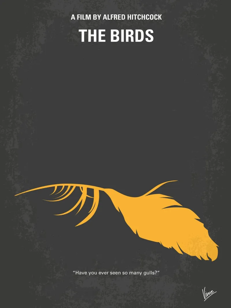 No110 My Birds minimal movie poster acryl van Chungkong