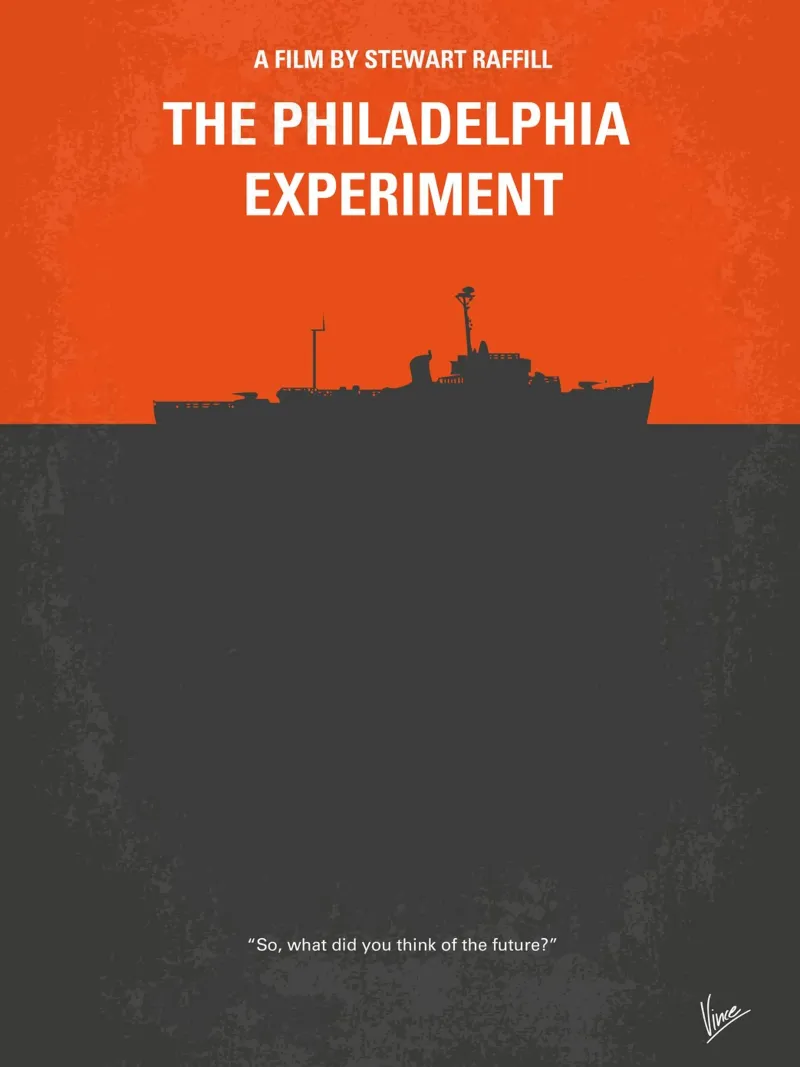 No126 My The Philadelphia Experiment minimal movie poster carta hahnemühle da Chungkong