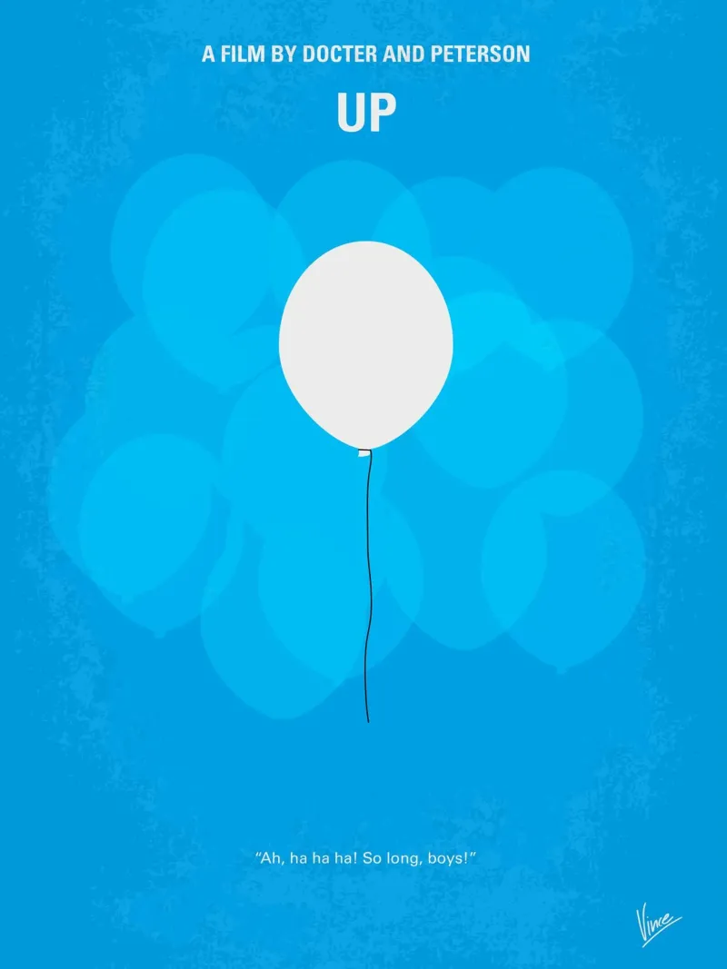 No134 My UP minimal movie poster poster con telaio in legno da Chungkong