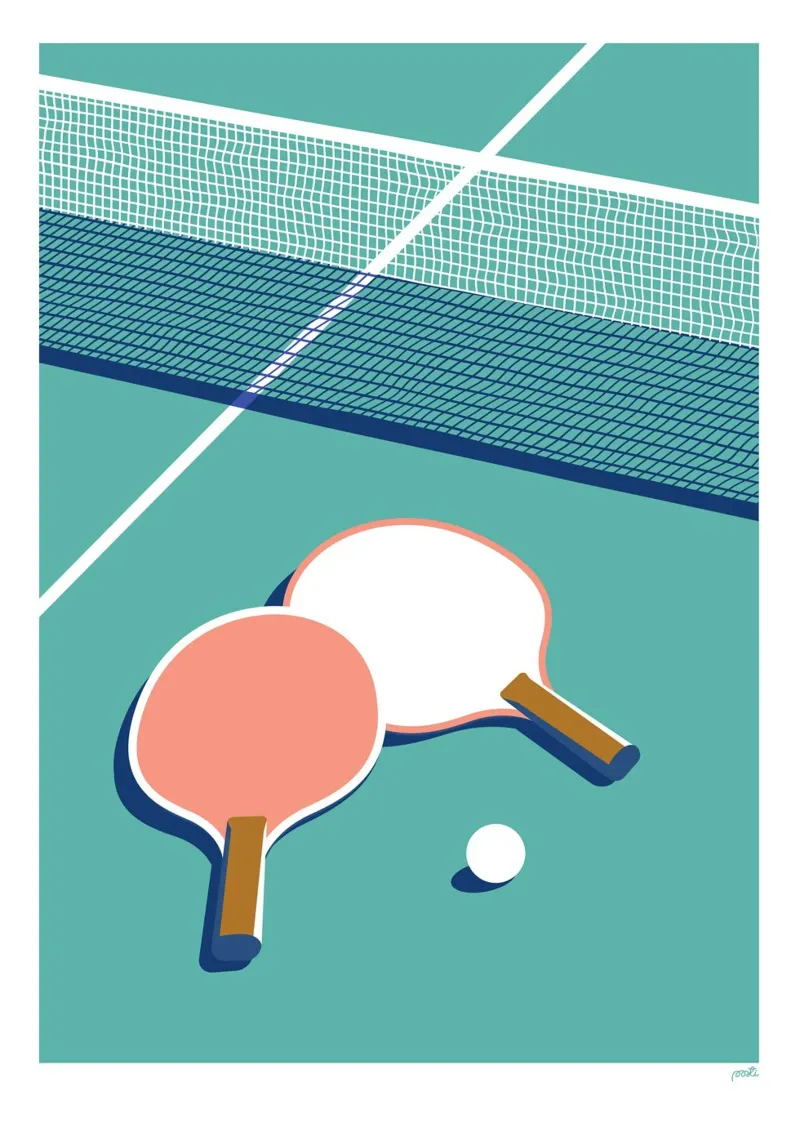 Amore da ping pong pellicola backlit da Pietari Posti