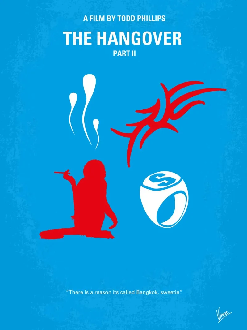 No145 My THE HANGOVER Part II minimal movie poster plexiglass da Chungkong