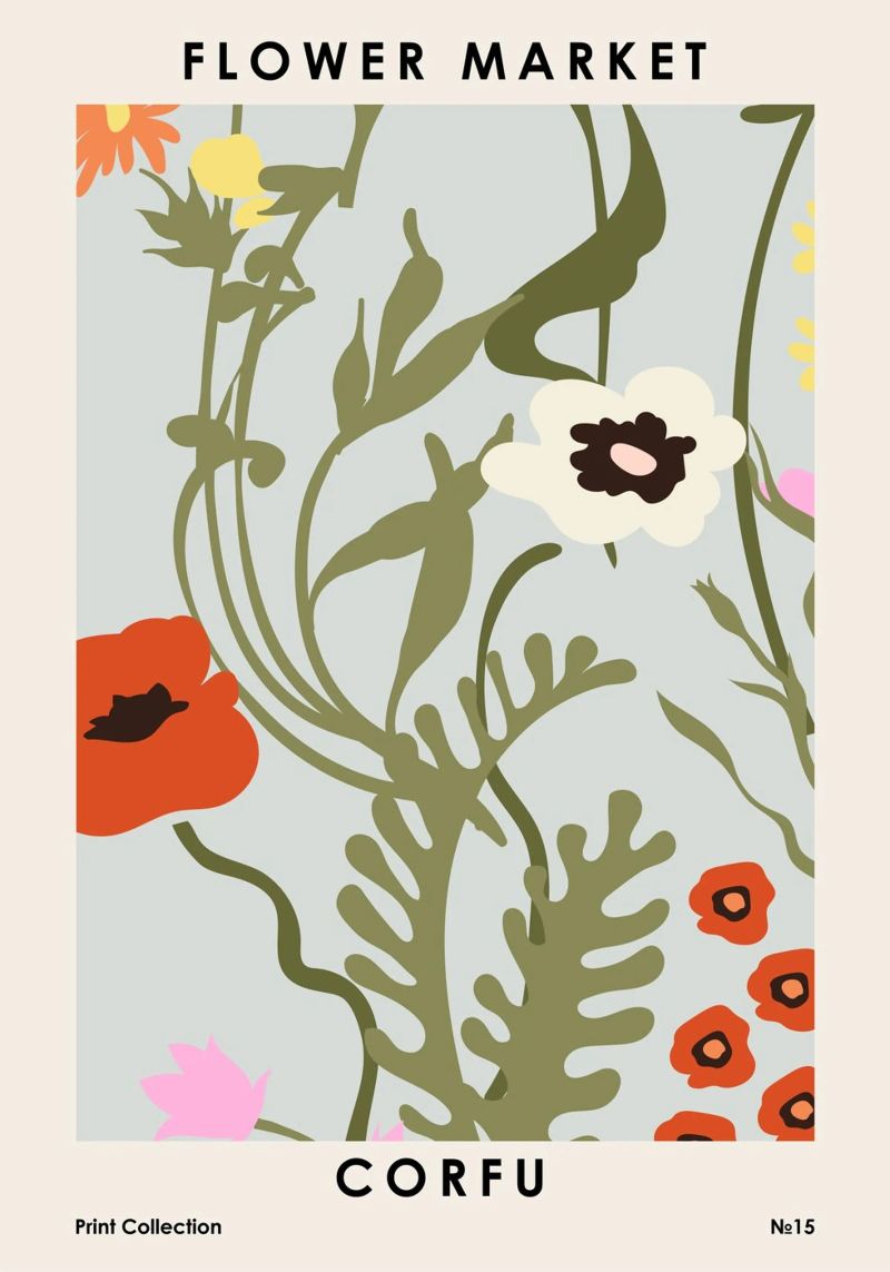 Flower Market Corfu forex plate by NKTN Design
