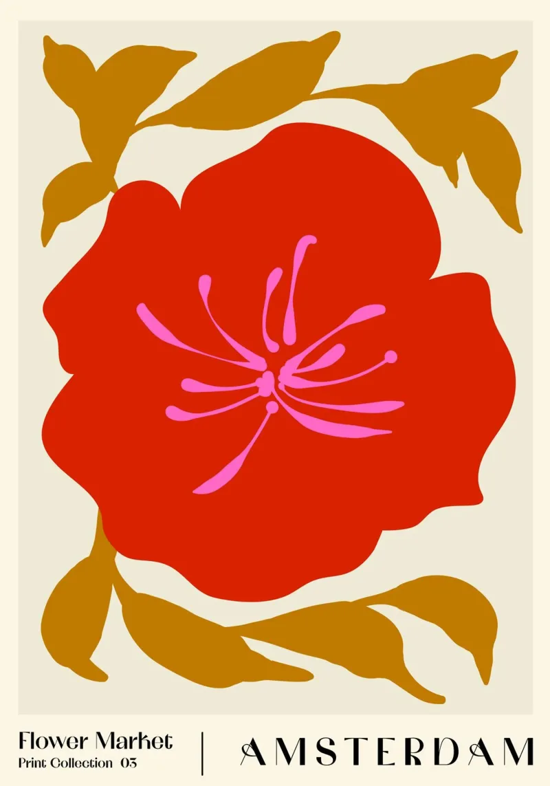 Flower Market. Amsterdam acrylic glass by NKTN Design