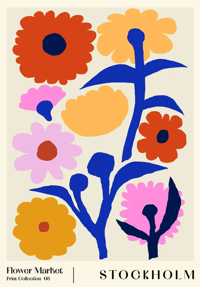 Flower Market. Stockholm acrylic glass by NKTN Design