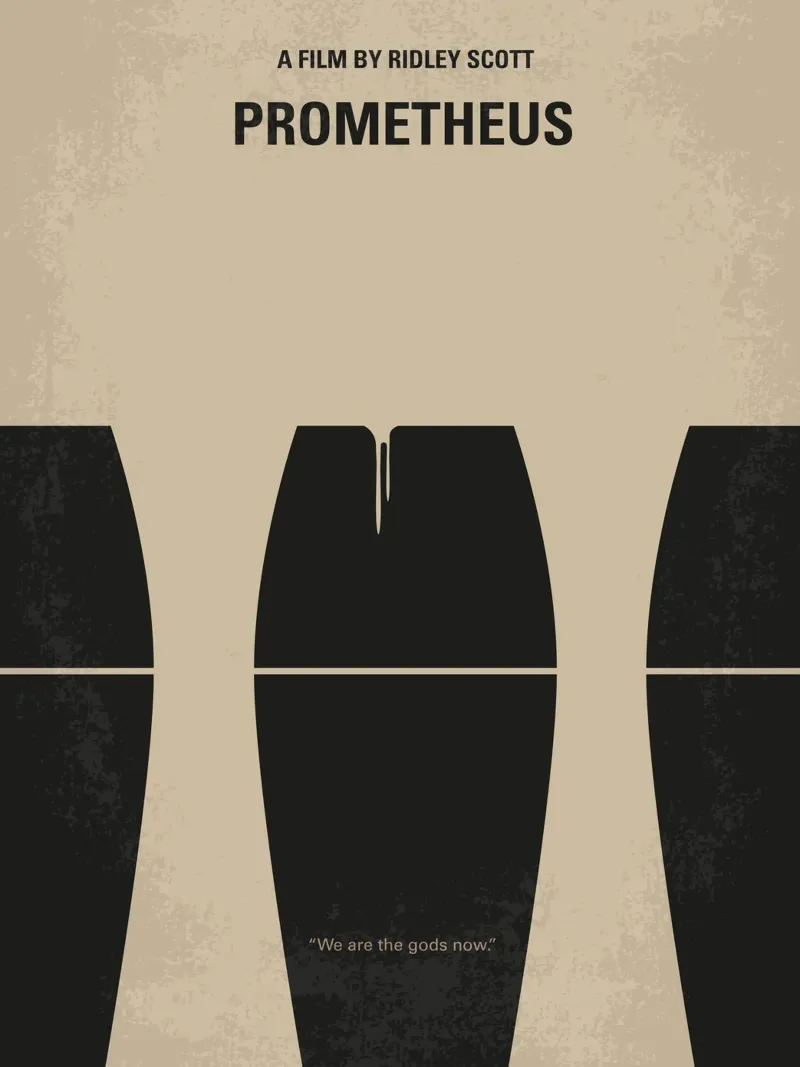 No157 My Prometheus minimal movie poster poster con telaio in plastica da Chungkong