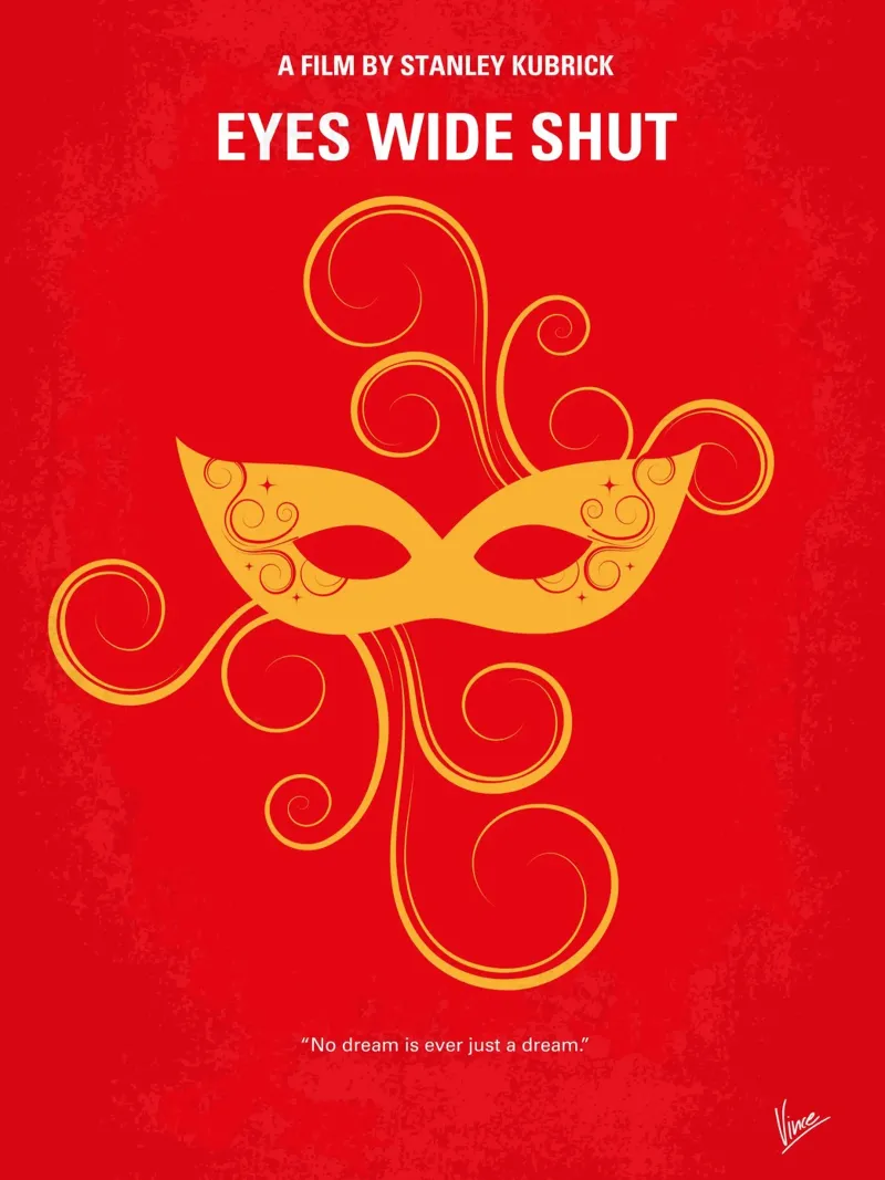 No164 My Eyes wide shut minimal movie poster hahnemühle by Chungkong