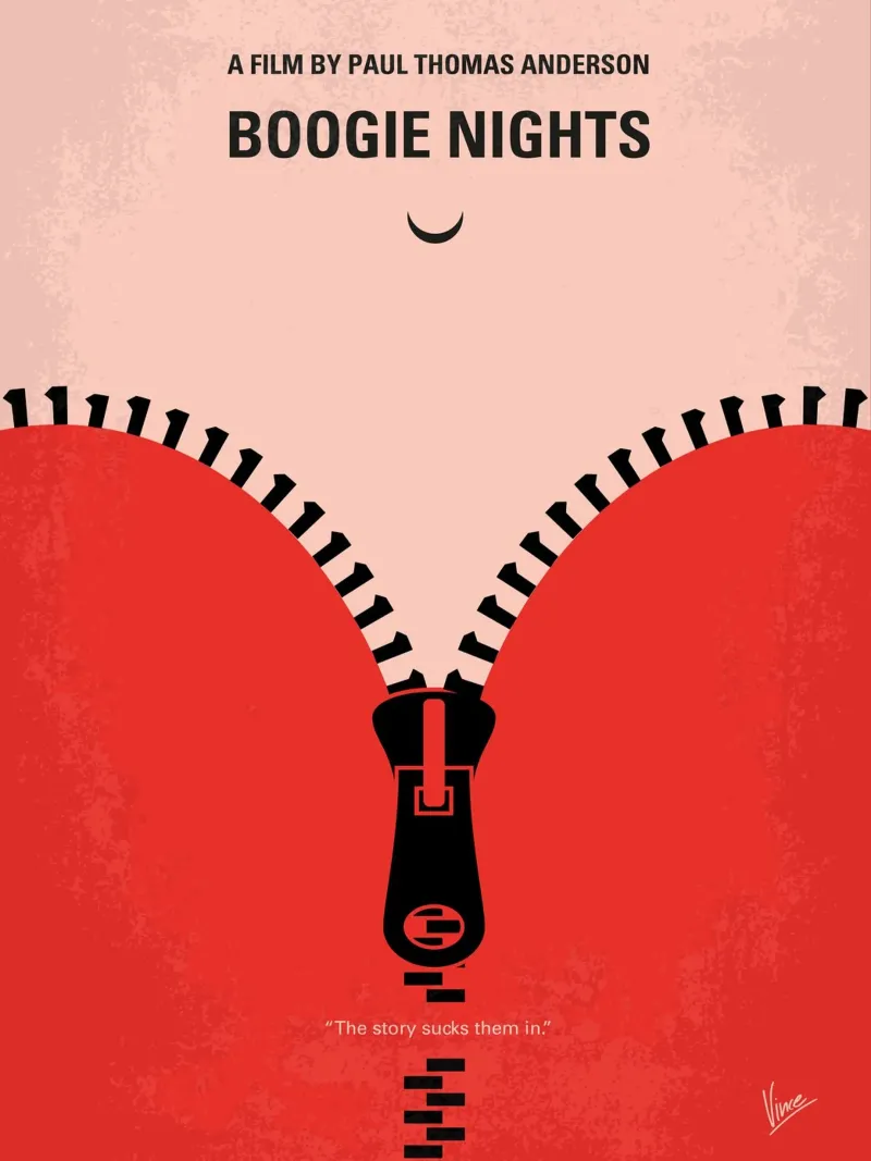 No167 My Boogie Nights minimal movie poster hahnemühle van Chungkong