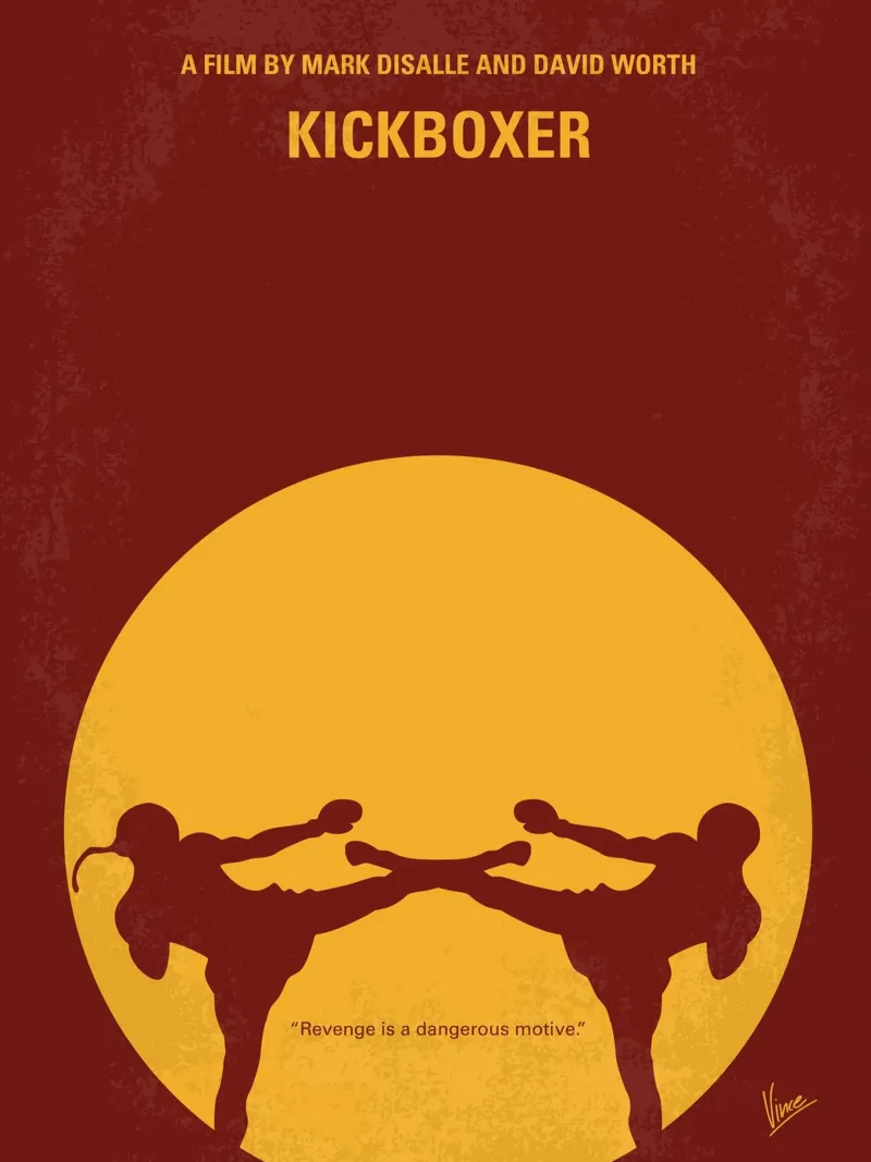 No178 My Kickboxer minimal movie poster acryl van Chungkong