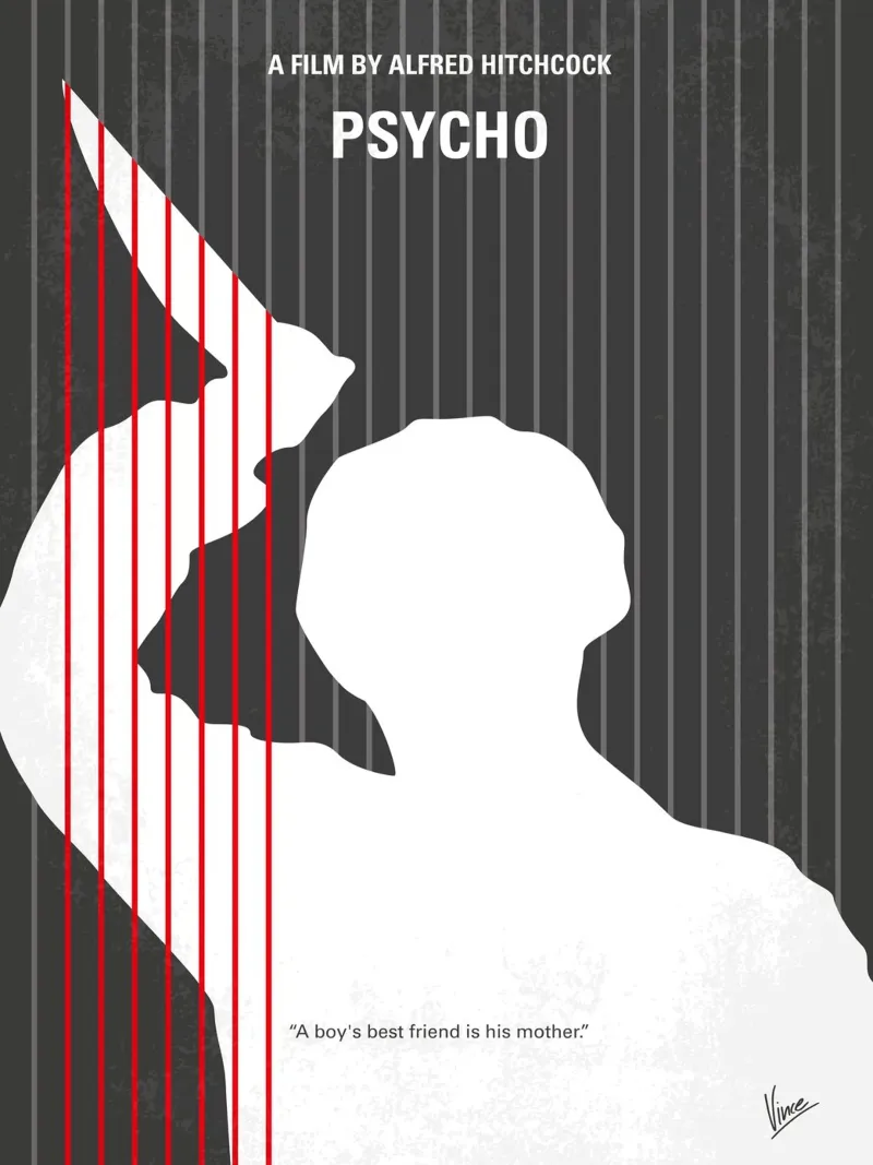 No185 My Psycho minimal movie poster plexiglass da Chungkong