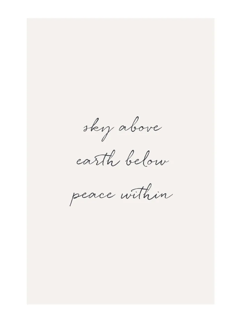 Minimalist typography for modern spaces canvas by Whole©