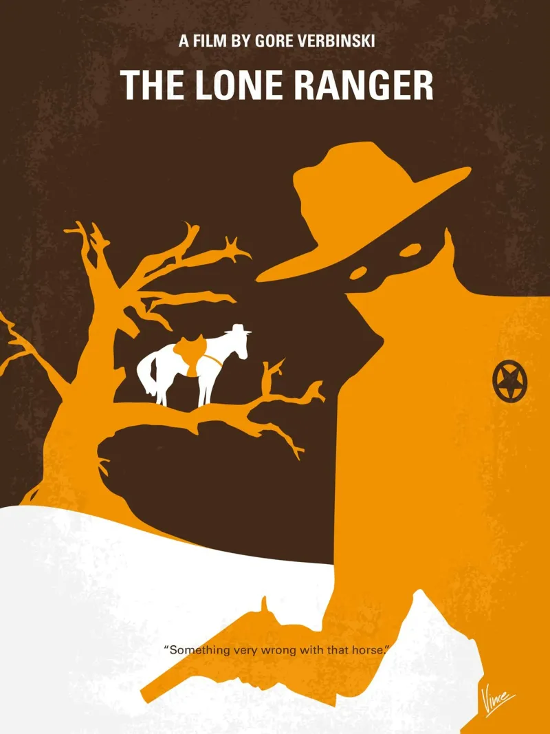 No202 My The Lone Ranger minimal movie poster poster da Chungkong