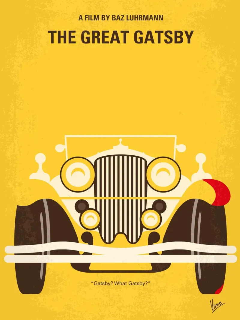 No206 My The Great Gatsby minimal movie poster plexiglass da Chungkong