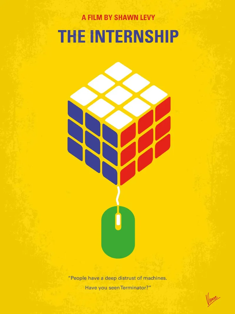 No215 My The Internship minimal movie poster plexiglass da Chungkong
