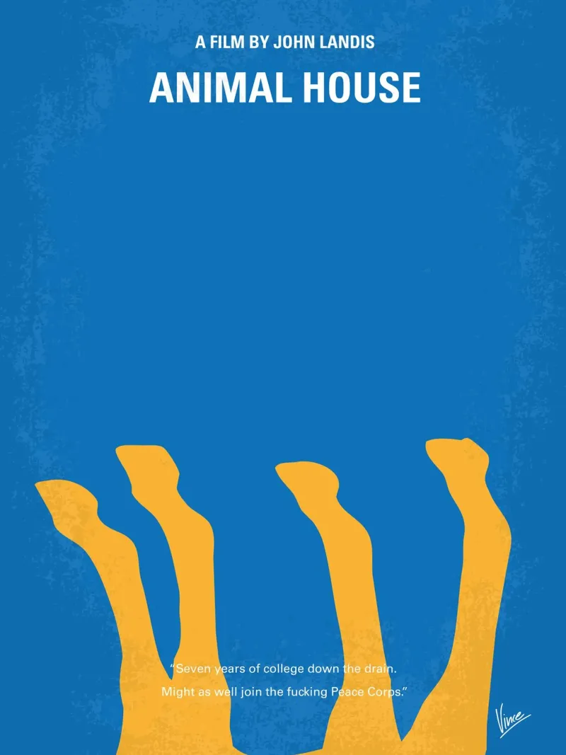 No230 My Animal House minimal movie poster Acryl-Glas von Chungkong