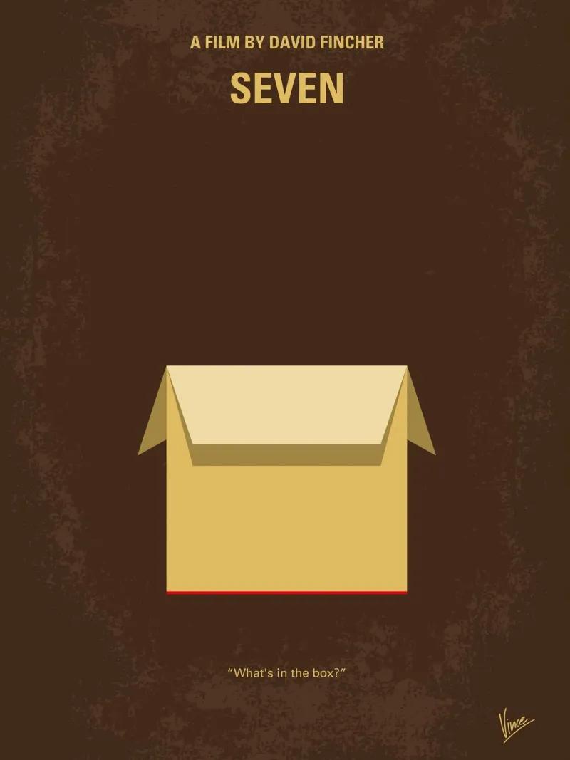 No233 My Seven minimal movie poster plexiglass da Chungkong