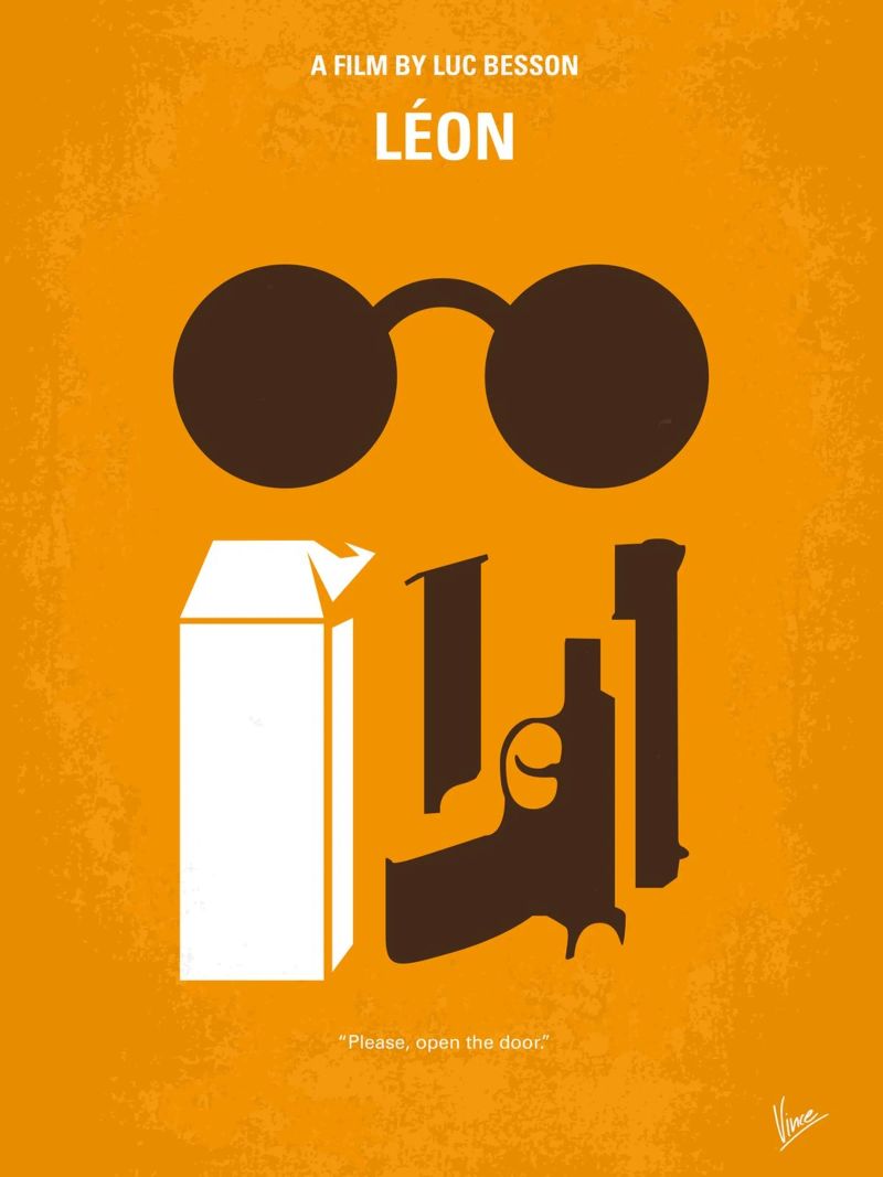 No239 My LEON minimal movie poster Poster von Chungkong