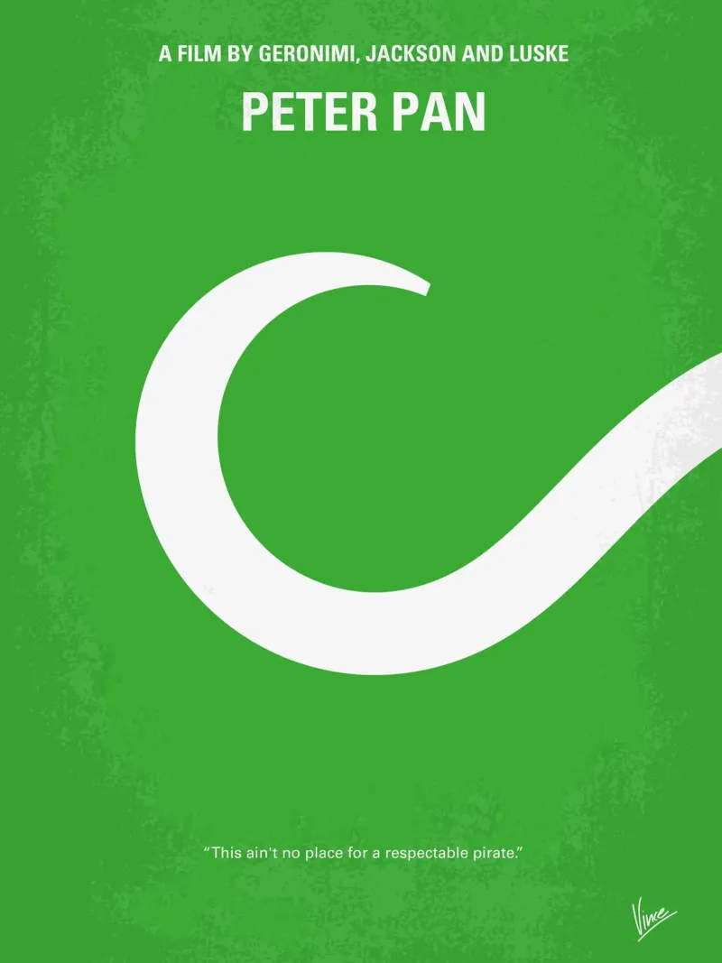 No248 My PETER PAN minimal movie poster poster da Chungkong