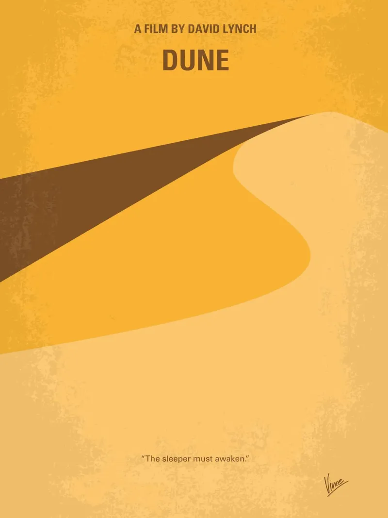 No251 My DUNE minimal movie poster carta hahnemühle da Chungkong