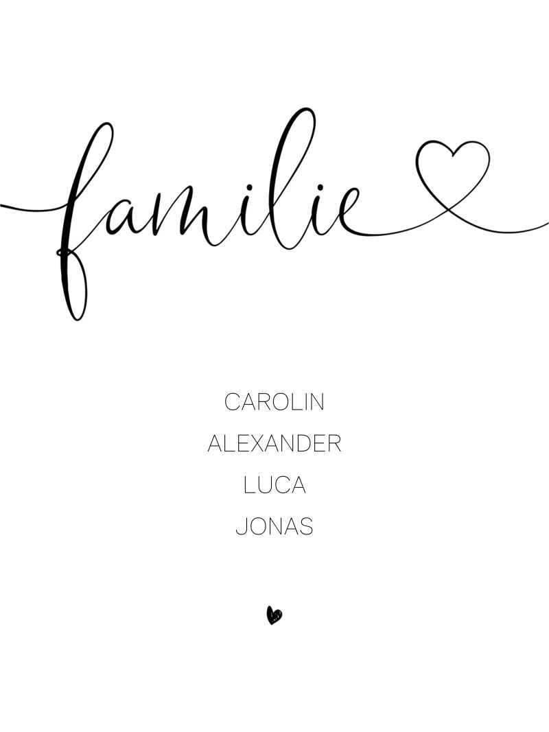 Familie Poster von artographieHome