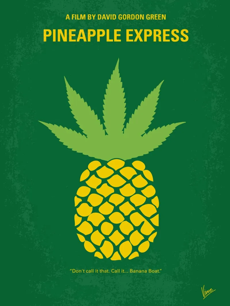 No264 My PINEAPPLE EXPRESS minimal movie poster poster da Chungkong