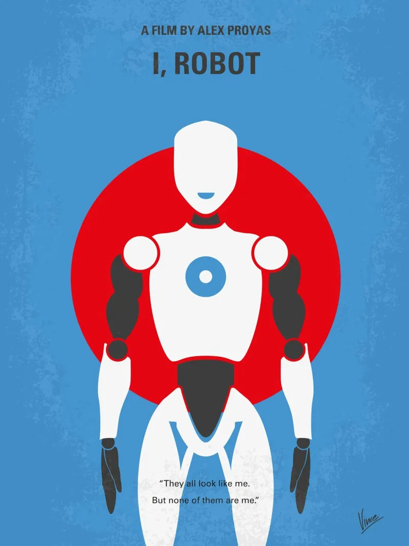 No275 My I ROBOT minimal movie poster carta hahnemühle da Chungkong