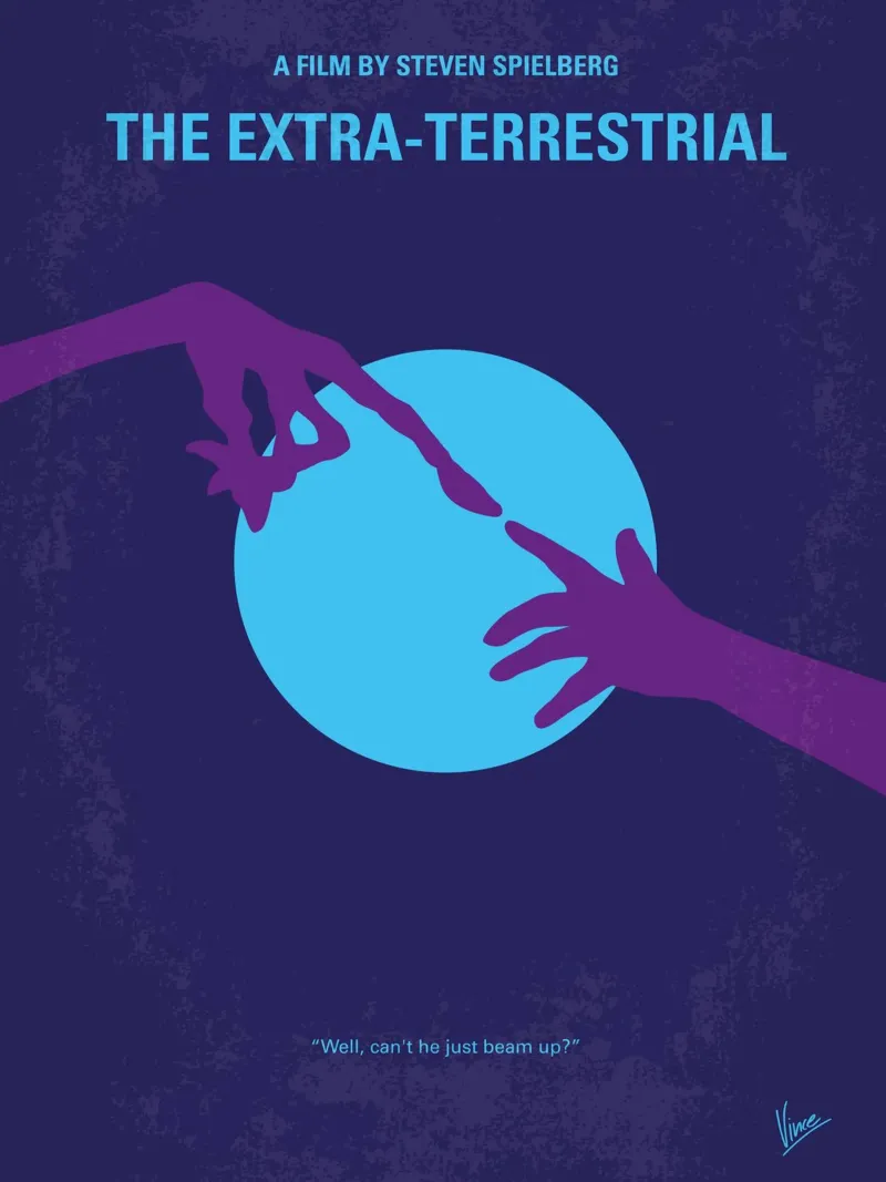 No282 My ET minimal movie poster plexiglass da Chungkong