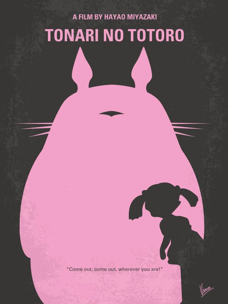 No290 My My Totro minimal movie poster Poster von Chungkong