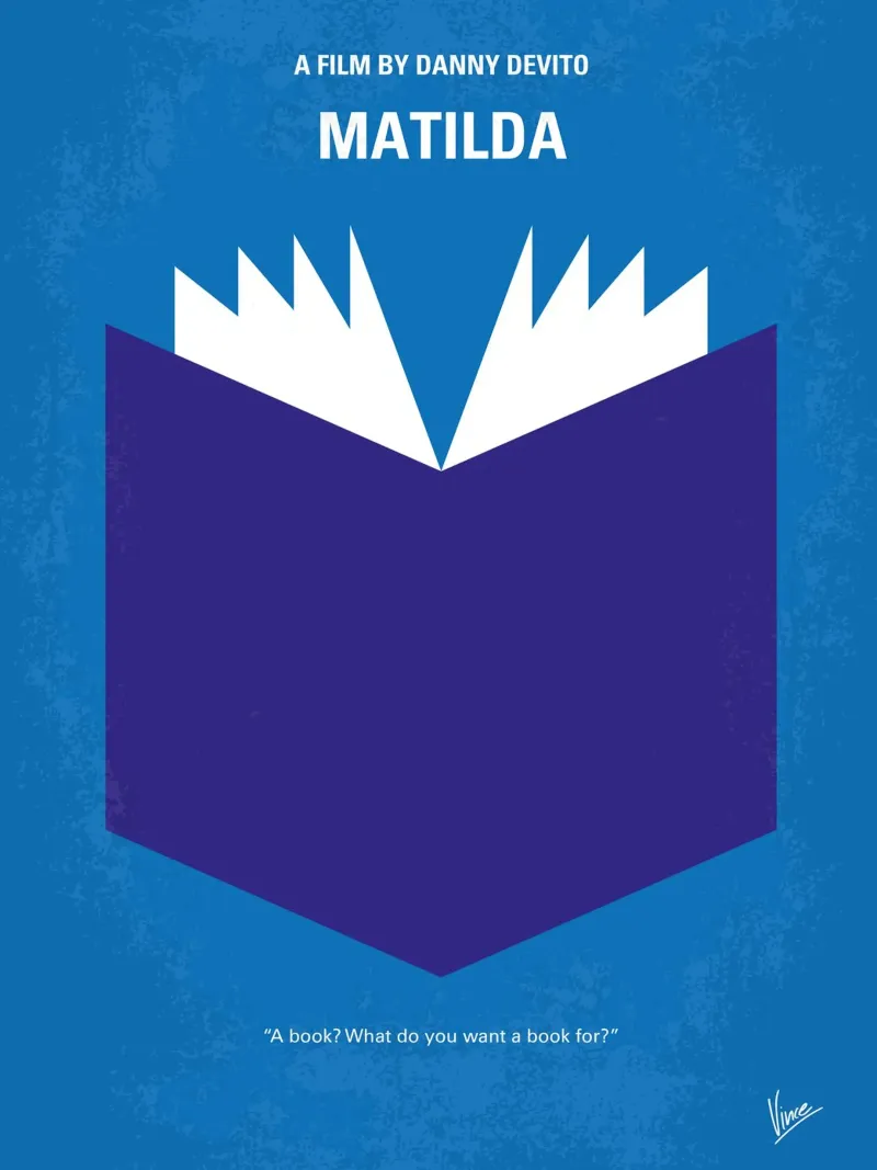 No291 My Matilda minimal movie poster Hahnemühle von Chungkong
