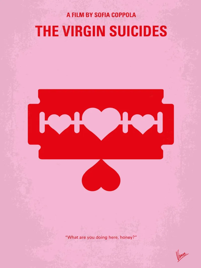 No297 My The Virgin Suicides minimal movie poster carta hahnemühle da Chungkong