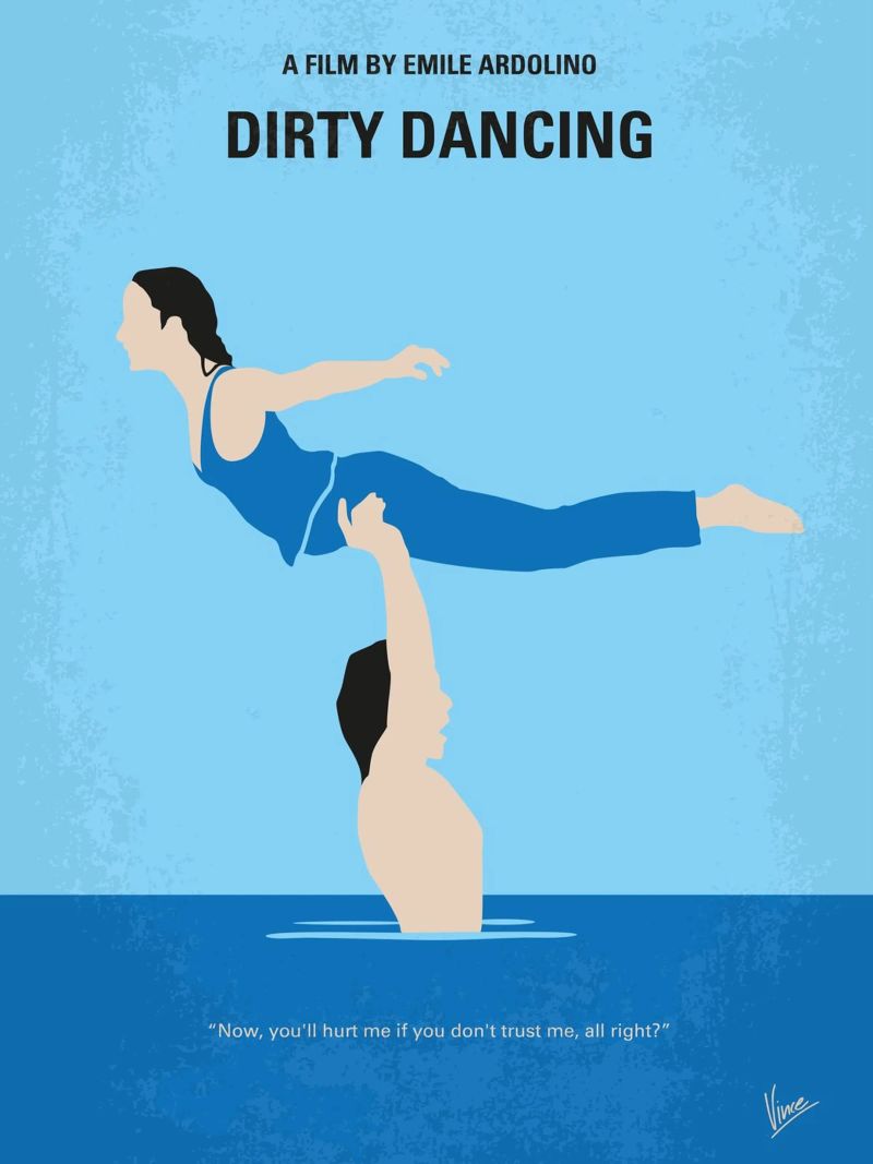 No298 My Dirty Dancing minimal movie poster poster by Chungkong