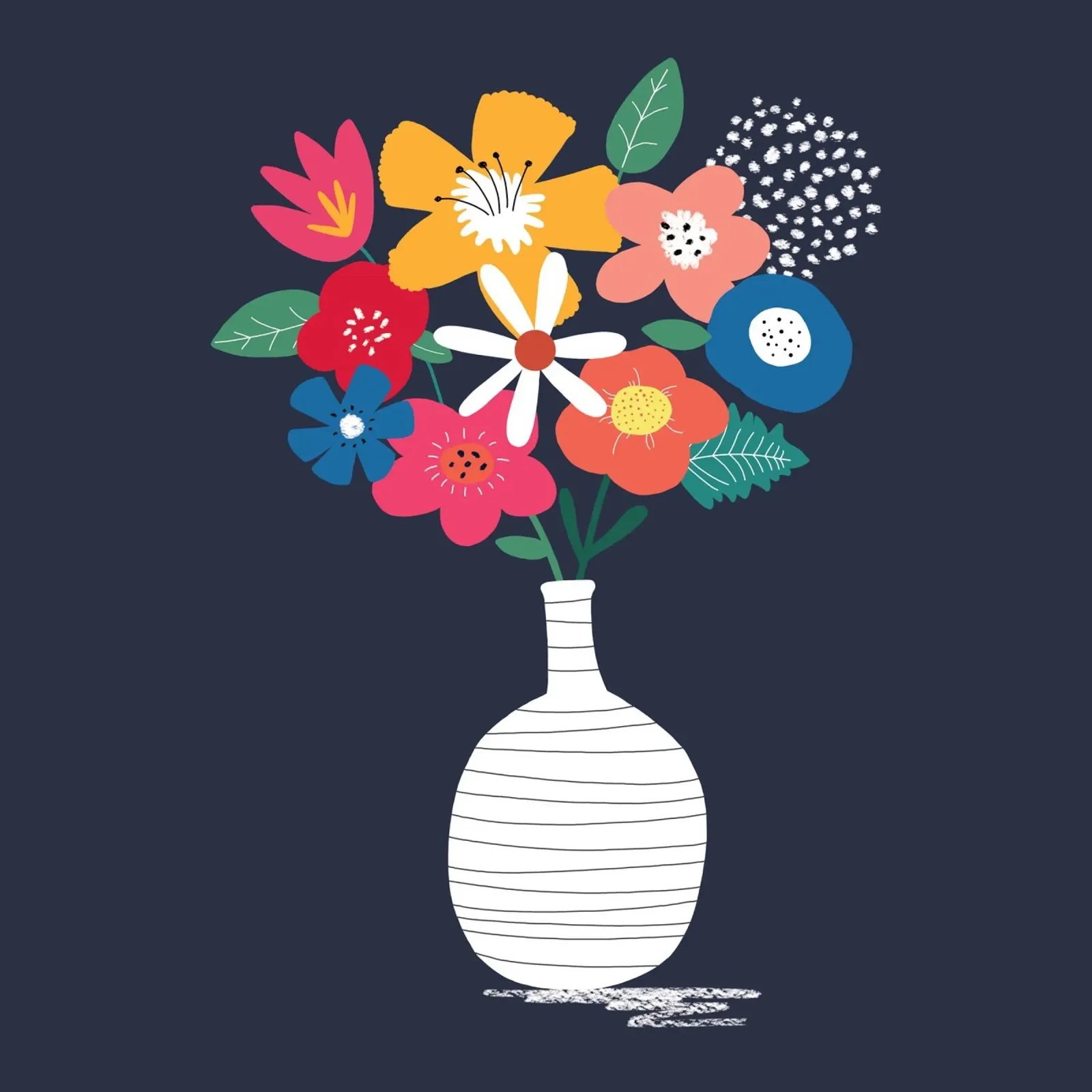 Fiori in vaso carta hahnemühle da Cory Reid Illustration