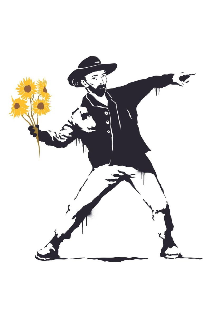 Vincent sunflowers Poster von Dikhotomy