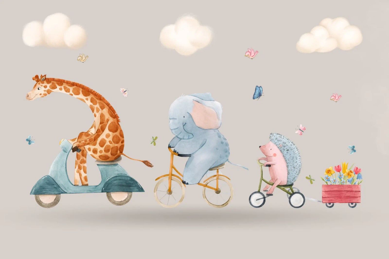 Animal Joyride poster by Doodle Dreams Art