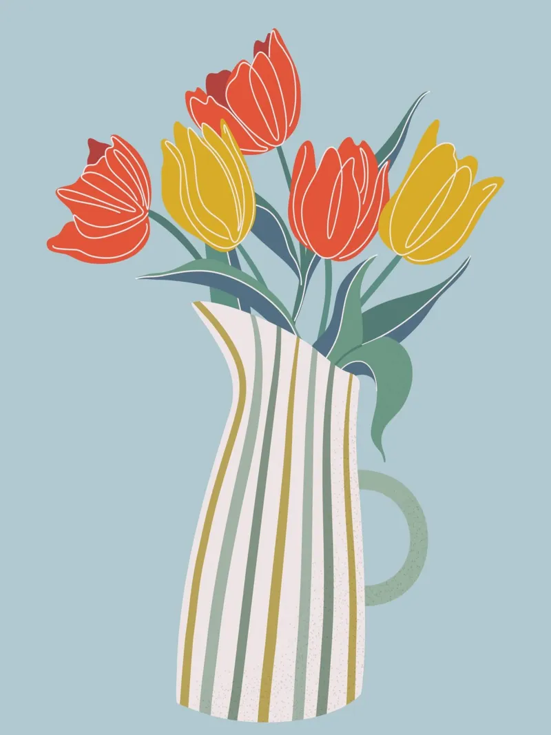 Tulips plexiglass da Artsy Bessy