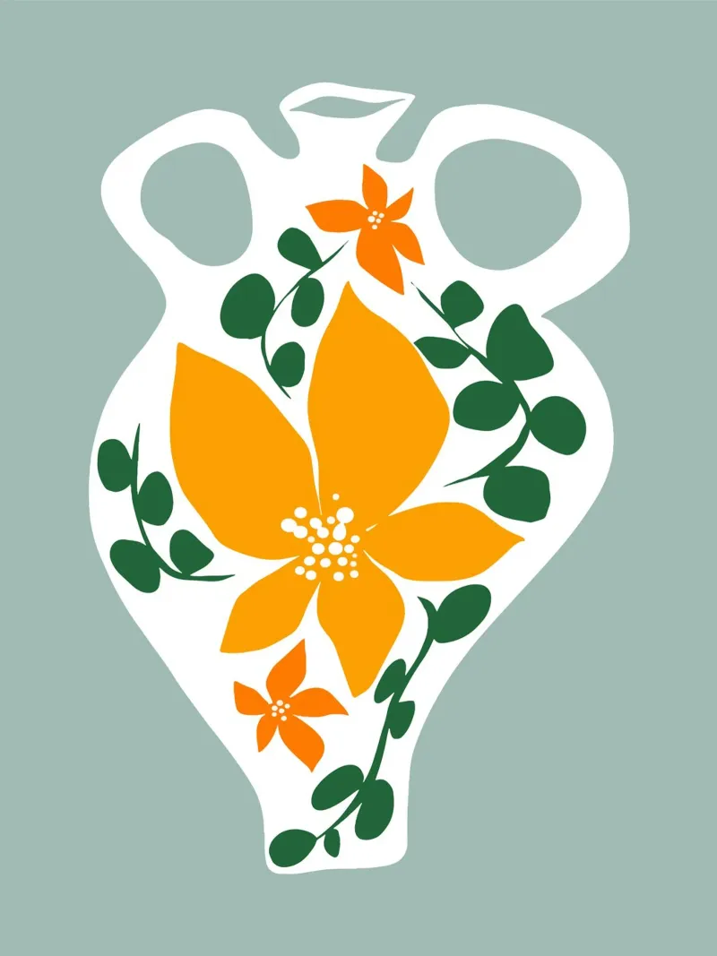 Flower Jug forex plate by Artsy Bessy