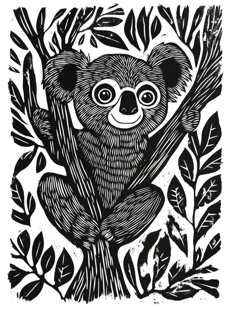 Koala design per bambini pellicola backlit da Autofocus