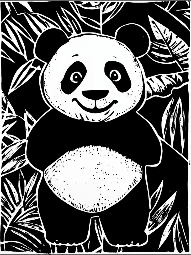 Panda Design per bambini pellicola backlit da Autofocus