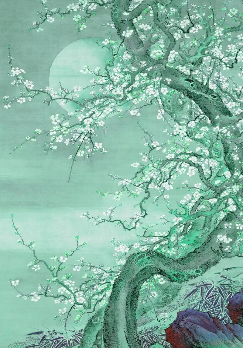 Moonlight Plum Blossom hahnemühle by Artistic-shop