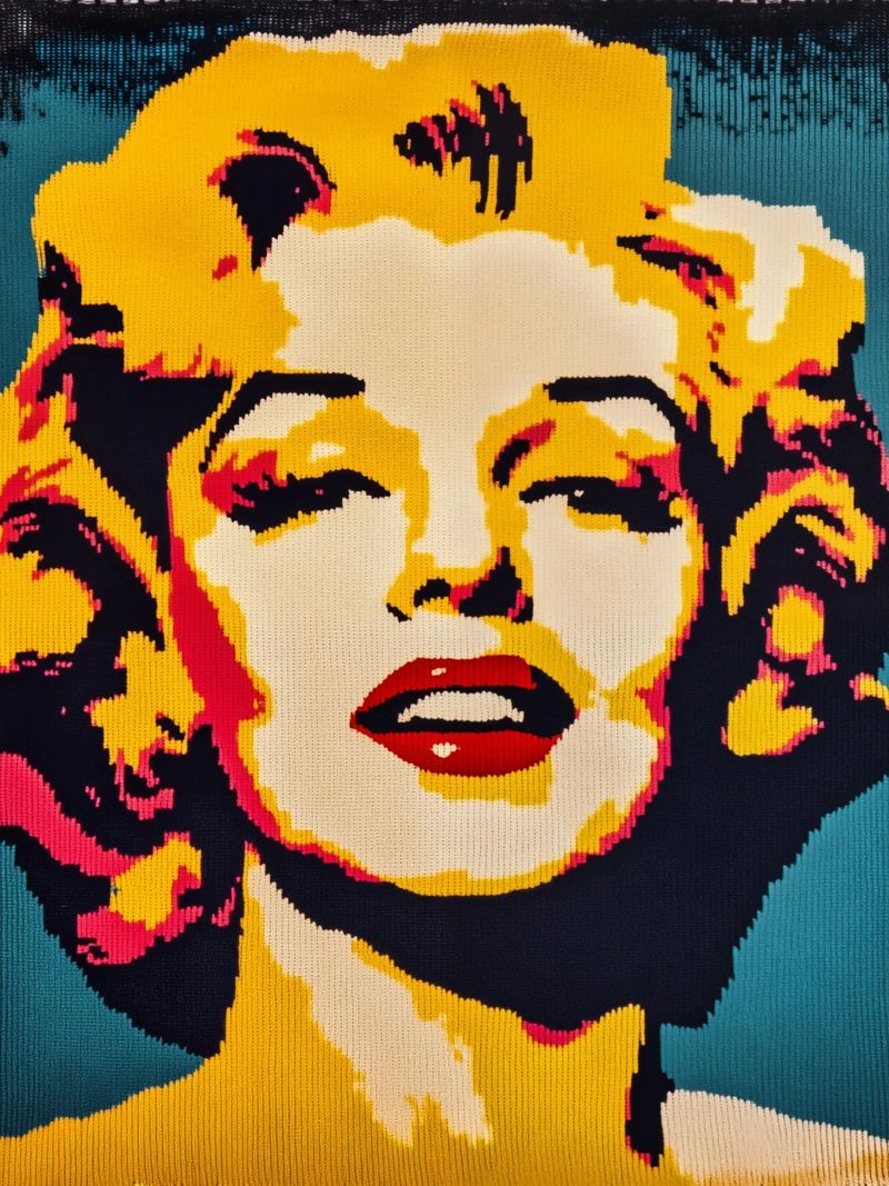 Tessili Ritratto di Marilyn Monroe Design poster da Autofocus