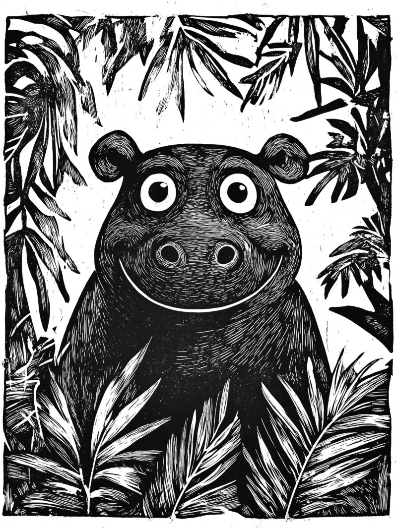 Happy Hippo for Kids pellicola backlit da Autofocus